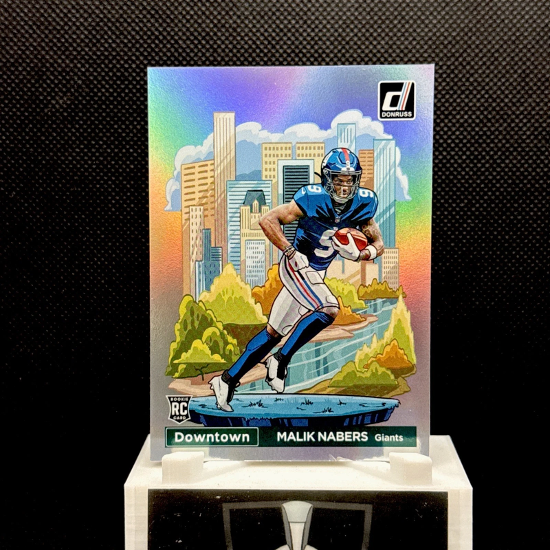 DONRUSS - DOWNTOWN! MALIK NABERS #18 (RC) NY GIANTS PLEASE READ!2024 PANINI
