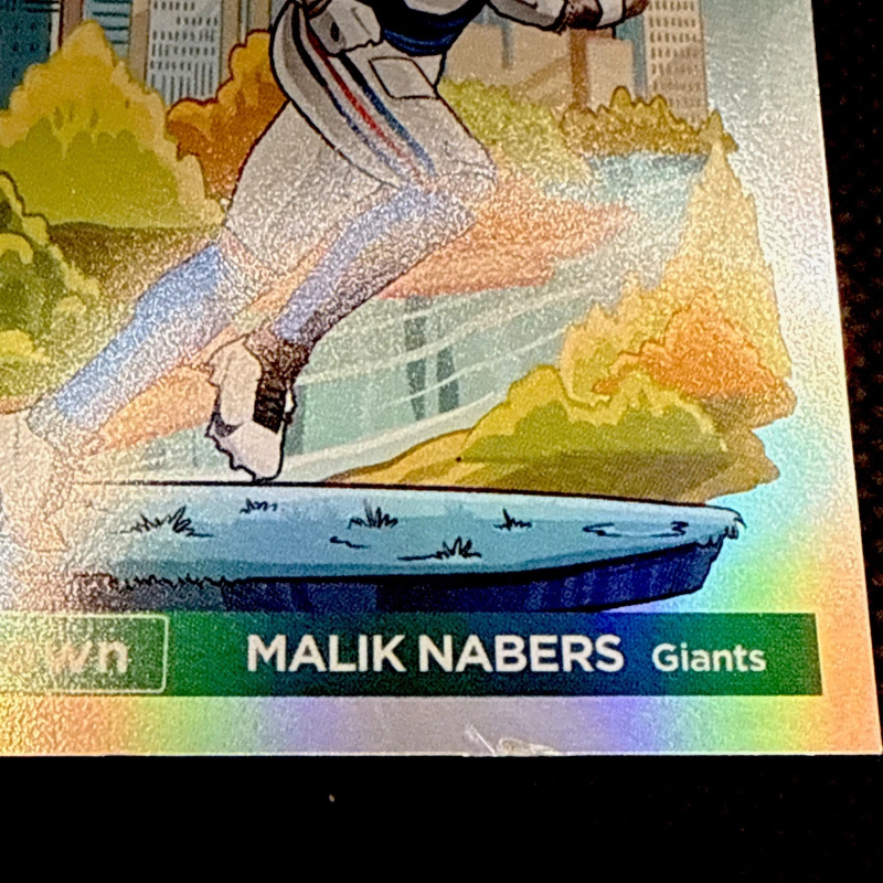 DONRUSS - DOWNTOWN! MALIK NABERS #18 (RC) NY GIANTS PLEASE READ!2024 PANINI