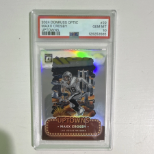 DONRUSS OPTIC UPTOWNS MAXX CROSBY RAIDERS #22 PSA 10 2024 PANINI