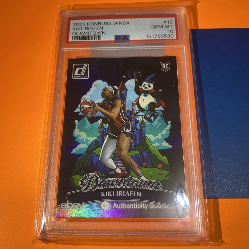 DONRUSS WNBA DOWNTOWN #12 KIKI IRIAFEN PSA 10 2025 PANINI