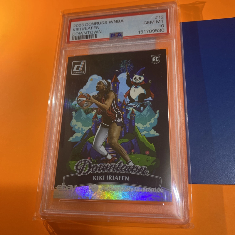 DONRUSS WNBA DOWNTOWN #12 KIKI IRIAFEN PSA 10 2025 PANINI