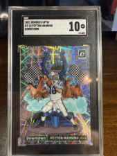 DONRUSS OPTIC PEYTON MANNING COLTS DOWNTOWN #DT-18 SGC 10 PANINI 2021