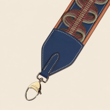 JOSEPH DUCLOS JOSAPHA PASSEMENTERIE STRAP IN OCCITAN HéRITAGE LEATHER GOLD PLATED BRASS OCCITAN & CHâTAIGNIER