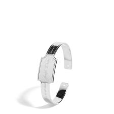 JOSEPH DUCLOS DIANE PARURE BRACELET IN PALLADIUM PLATED BRASS