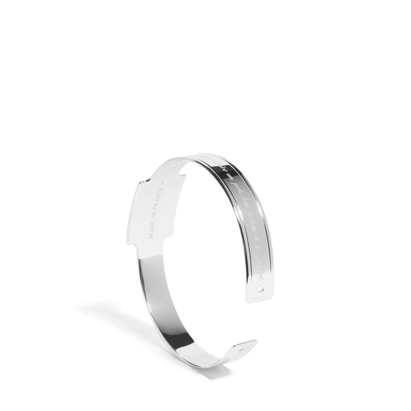 JOSEPH DUCLOS DIANE PARURE BRACELET IN PALLADIUM PLATED BRASS