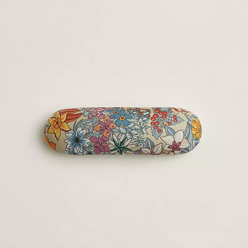 HERMES KAIA BLOOM HAIR CLIP BEIGE