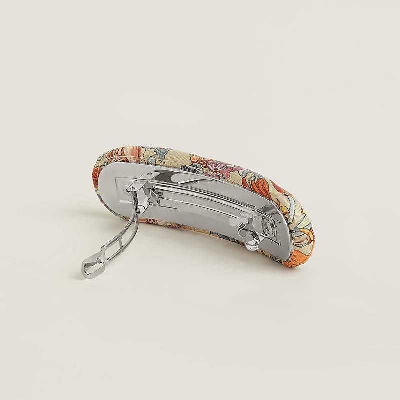 HERMES KAIA BLOOM HAIR CLIP BEIGE