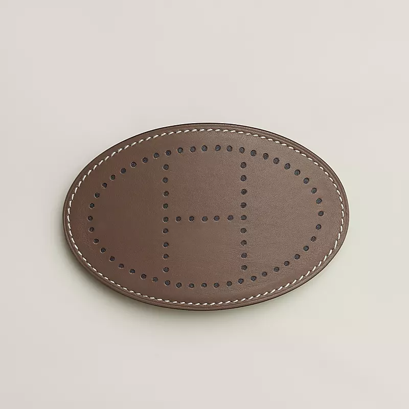 HERMES EVELYNE GM HAIR CLIP ÉTOUPE