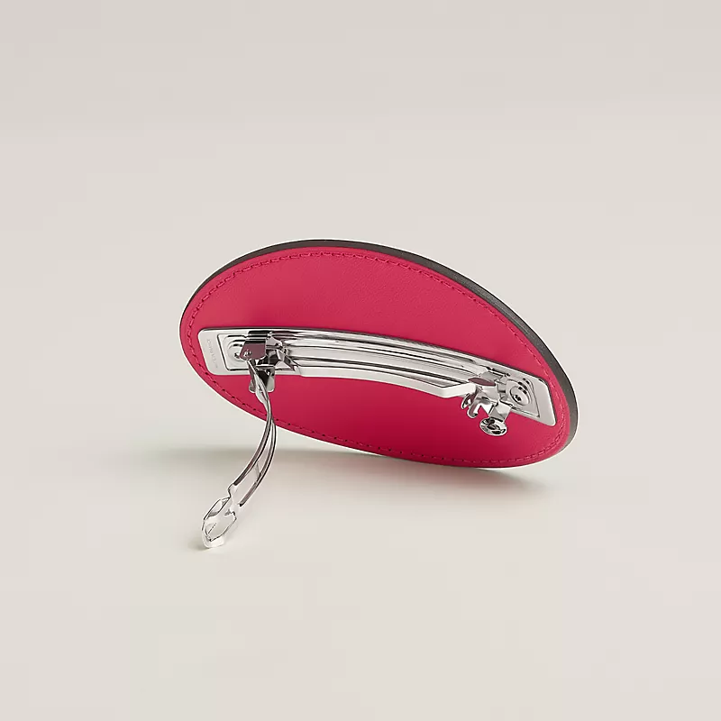 HERMES EVELYNE GM HAIR CLIP ROSE MEXICO