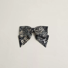 HERMES GRENELLE PM BLOOM HAIR CLIP NOIR