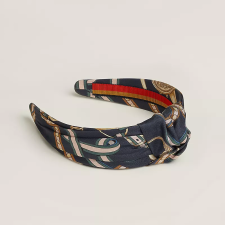 HERMES KNOT GRAND TRALALA HEADBAND MARINE