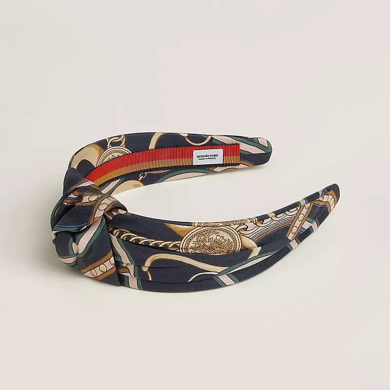 HERMES KNOT GRAND TRALALA HEADBAND MARINE
