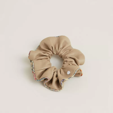 HERMES CLAUDIA BLOOM SCRUNCHIE TRENCH / BEIGE