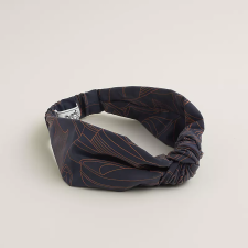 HERMES "THALASSA" GABI HEADBAND BLEU GABIER