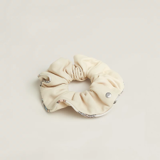 HERMES CLAUDIA GRAND TRALALA SCRUNCHIE NATA / CRèME