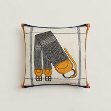 HERMES HARNAIS TRESSE PILLOW ÉCRU