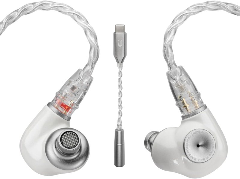 MEZE AUDIO ALBA WIRED IN-EAR EARBUDS WITH USB-C ADAPTER NOISE-ISOLATING ERGONOMIC DESIGN