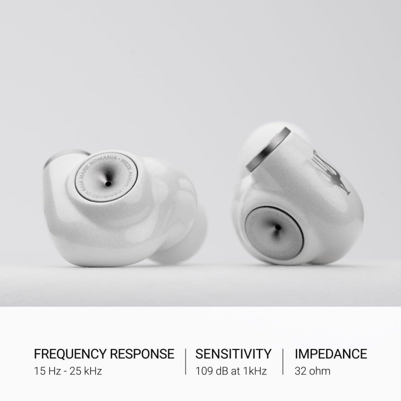 MEZE AUDIO ALBA WIRED IN-EAR EARBUDS WITH USB-C ADAPTER NOISE-ISOLATING ERGONOMIC DESIGN