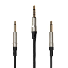 MEZE AUDIO 1.8M KEVLAR CABLE WITH MIC REMOTE FOR 99 NEO 99 CLASSICS WALNUT SILVER