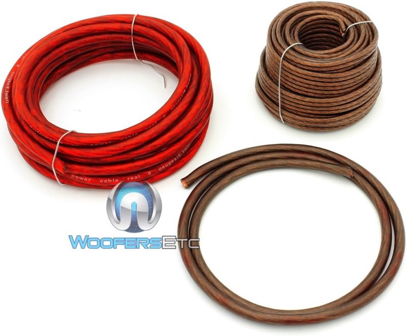 FOCAL AUDIO PK8 8 AWG POWER AMPLIFIER WIRING KIT PERFORMANCE SERIES CABLE SET