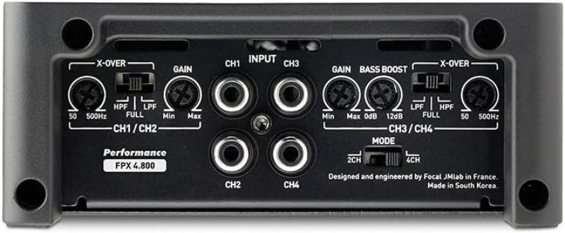 FOCAL FPX4.800 CLASS D AMPLIFIER 4X120W AT 4 OHMS HIGH POWER CAR AUDIO AMP