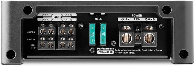 FOCAL FPX4.400SQ 4-CHANNEL CLASS AB AMPLIFIER 70W RMS X 4 AT 4 OHMS