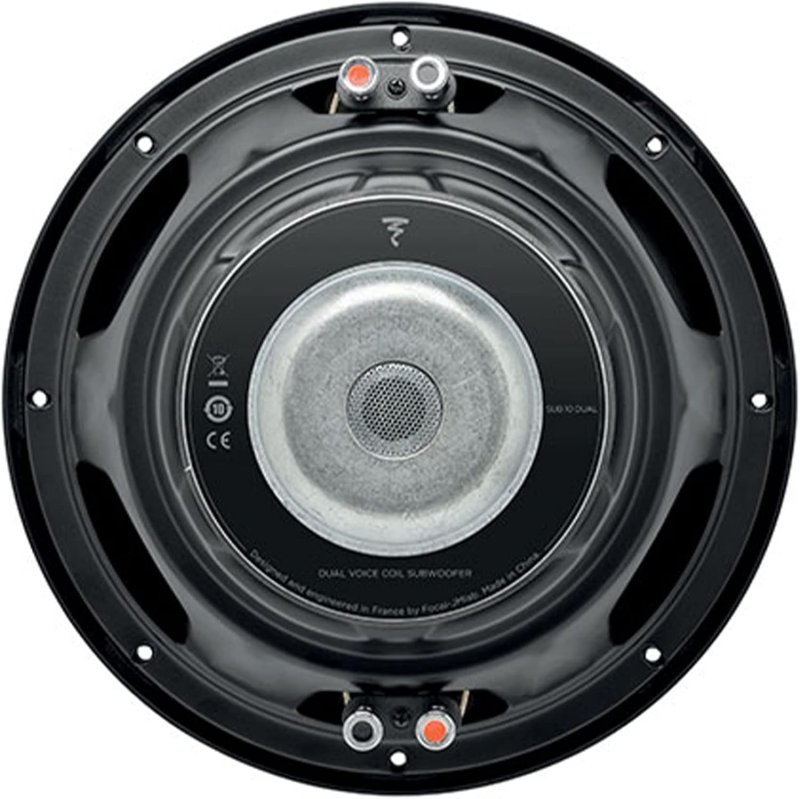 FOCAL SUB 10 DUAL 10 SUBWOOFER 250W RMS 500W MAX DUAL 4-OHM VOICE COIL CAR AUDIO SPEAKER