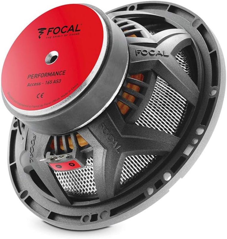 FOCAL 165AS3 6.5 3-WAY COMPONENT SPEAKER KIT 80W RMS 160W MAX POWER