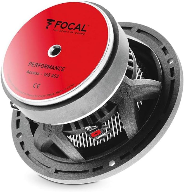 FOCAL 165AS3 6.5 3-WAY COMPONENT SPEAKER KIT 80W RMS 160W MAX POWER