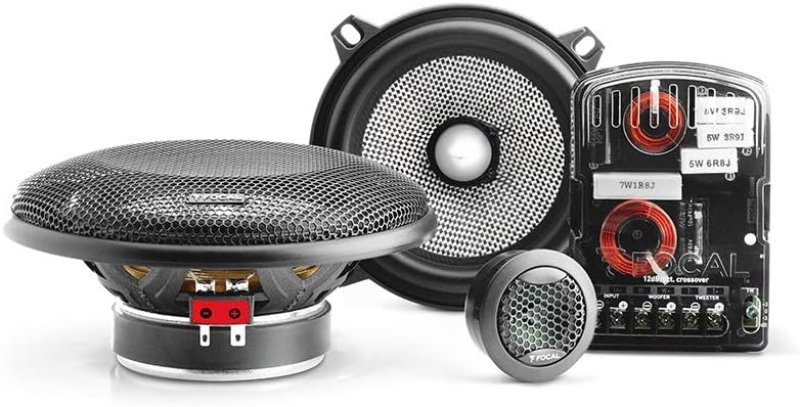 FOCAL 130AS 5.25-INCH 2-WAY COMPONENT SPEAKER KIT FOR CAR AUDIO SYSTEM