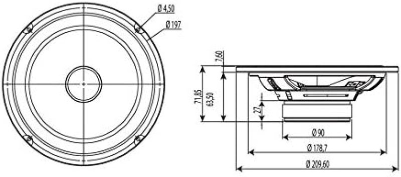 FOCAL ISU 200 8 2-WAY COMPONENT SPEAKER KIT 80W RMS, 160W MAX POWER CAR AUDIO SYSTEM