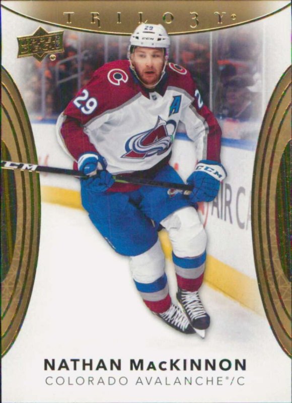 UPPER DECK TRILOGY NATHAN MACKINNON 96 COLORADO AVALANCHE HOCKEY CARD 2022-23