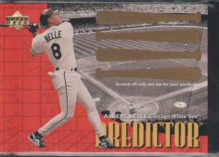 UPPER DECK PREDICTORS P10 ALBERT BELLE BASEBALL CARD COLLECTIBLE SPORTS TRADING CARD 1997