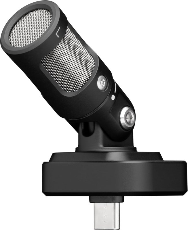 SHURE MV88 USB-C MOBILE MICROPHONE BLACK HIGH-QUALITY AUDIO RECORDING FOR SMARTPHONES