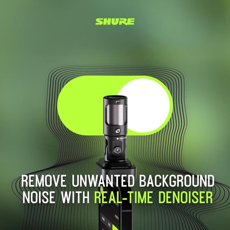 SHURE MV88 USB-C MOBILE MICROPHONE BLACK HIGH-QUALITY AUDIO RECORDING FOR SMARTPHONES