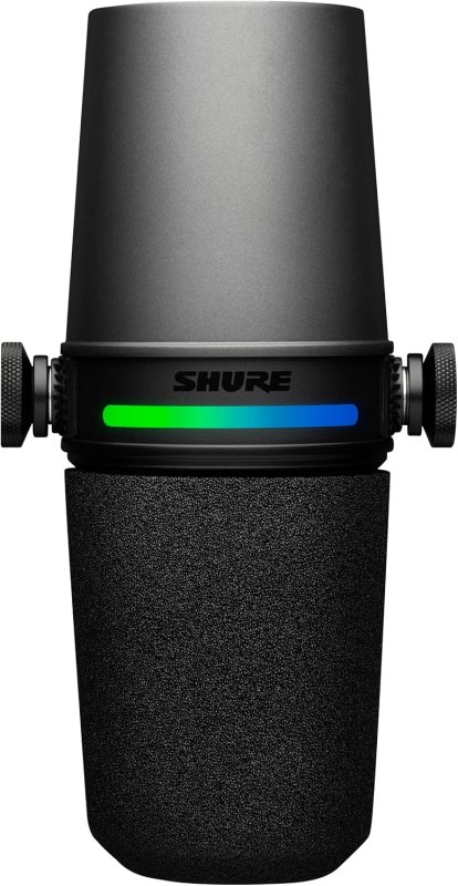 SHURE MV7I USB-C SMART MICROPHONE WITH BUILT-IN AUDIO INTERFACE FOR PODCASTING STREAMING
