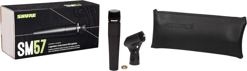 SHURE SM57 PRO XLR DYNAMIC MICROPHONE FOR INSTRUMENTS PROFESSIONAL AUDIO RECORDING MIC