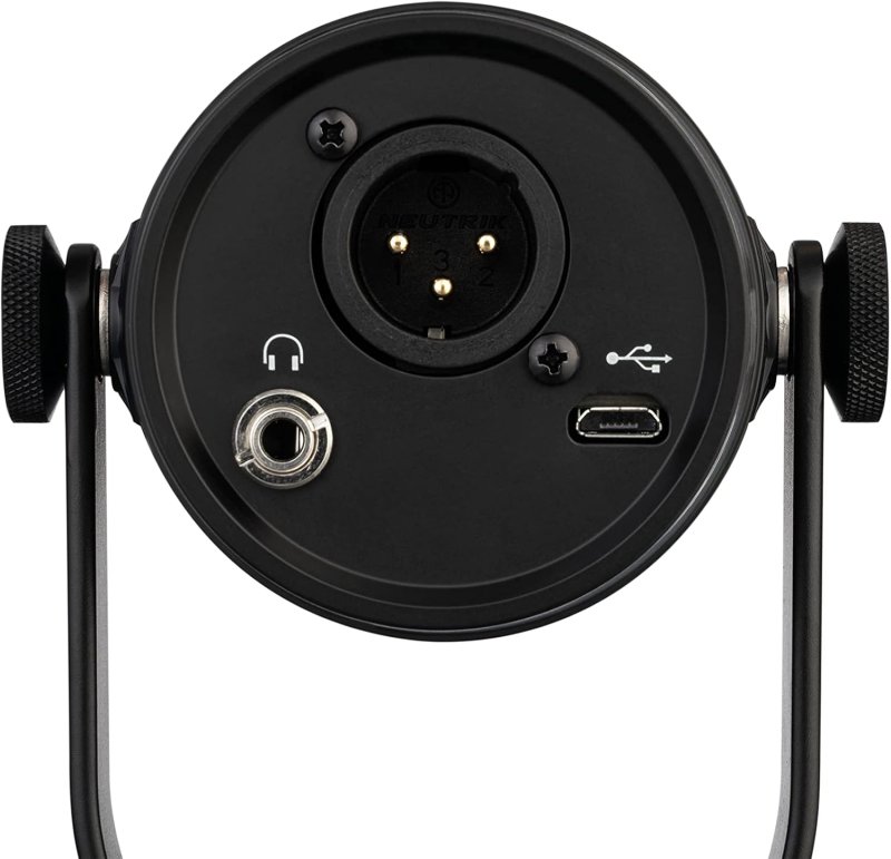 SHURE MV7 USB XLR PODCAST MICROPHONE WITH HEADPHONE OUTPUT, VOICE-ISOLATING TECH, BLACK