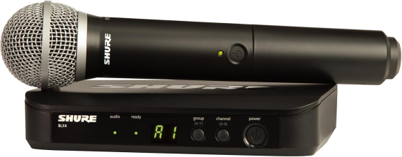 SHURE BLX24 PG58 WIRELESS VOCAL MICROPHONE SYSTEM WITH H9 BAND PROFESSIONAL AUDIO GEAR