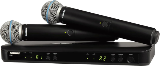 SHURE BLX288 B58 DUAL WIRELESS VOCAL MICROPHONE SYSTEM H10 BAND FOR LIVE PERFORMANCE