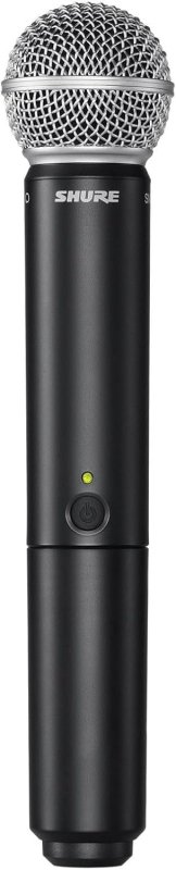 SHURE BLX24 SM58 WIRELESS HANDHELD MIC SYSTEM H11 BAND 300FT RANGE 14HR BATTERY LIFE