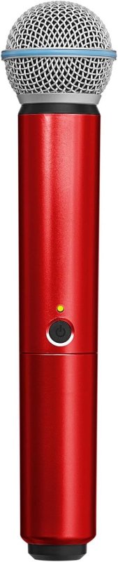 SHURE WA713-RED RED COLORED HANDLE FOR BLX2 SM58 BLX2 BETA58A WIRELESS TRANSMITTERS
