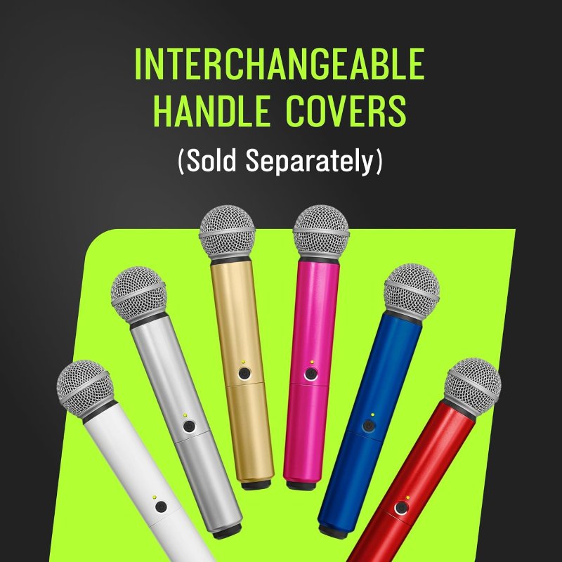 SHURE WA713-RED RED COLORED HANDLE FOR BLX2 SM58 BLX2 BETA58A WIRELESS TRANSMITTERS