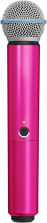 SHURE WA713-PNK PINK COLORED HANDLE FOR BLX2 SM58 BLX2 BETA58A WIRELESS TRANSMITTERS