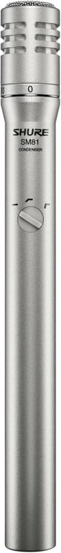 SHURE SM81-LC CARDIOID CONDENSER INSTRUMENT MICROPHONE FOR PROFESSIONAL AUDIO RECORDING