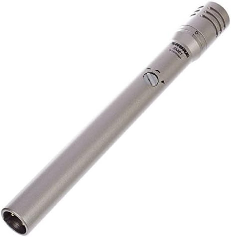 SHURE SM81-LC CARDIOID CONDENSER INSTRUMENT MICROPHONE FOR PROFESSIONAL AUDIO RECORDING