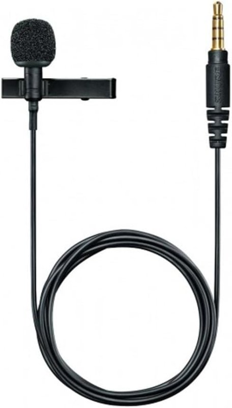 SHURE MVL LAVALIER MICROPHONE FOR IPHONE TABLET CLIP-ON MINI LAPEL MIC WITH 3.5MM JACK