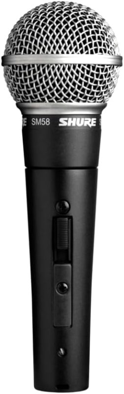 SHURE SM58S PRO XLR DYNAMIC VOCAL MICROPHONE WITH ON OFF SWITCH PROFESSIONAL STAGE MIC
