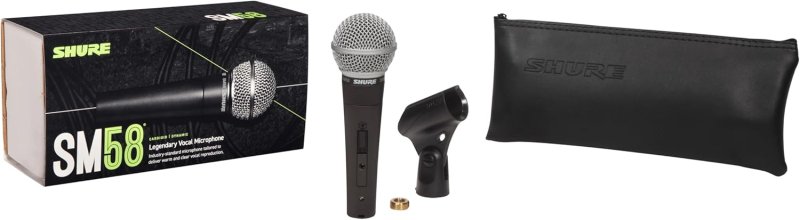 SHURE SM58S PRO XLR DYNAMIC VOCAL MICROPHONE WITH ON OFF SWITCH PROFESSIONAL STAGE MIC