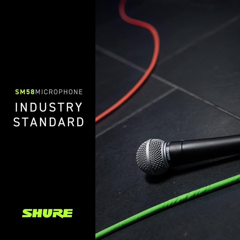 SHURE SM58S PRO XLR DYNAMIC VOCAL MICROPHONE WITH ON OFF SWITCH PROFESSIONAL STAGE MIC